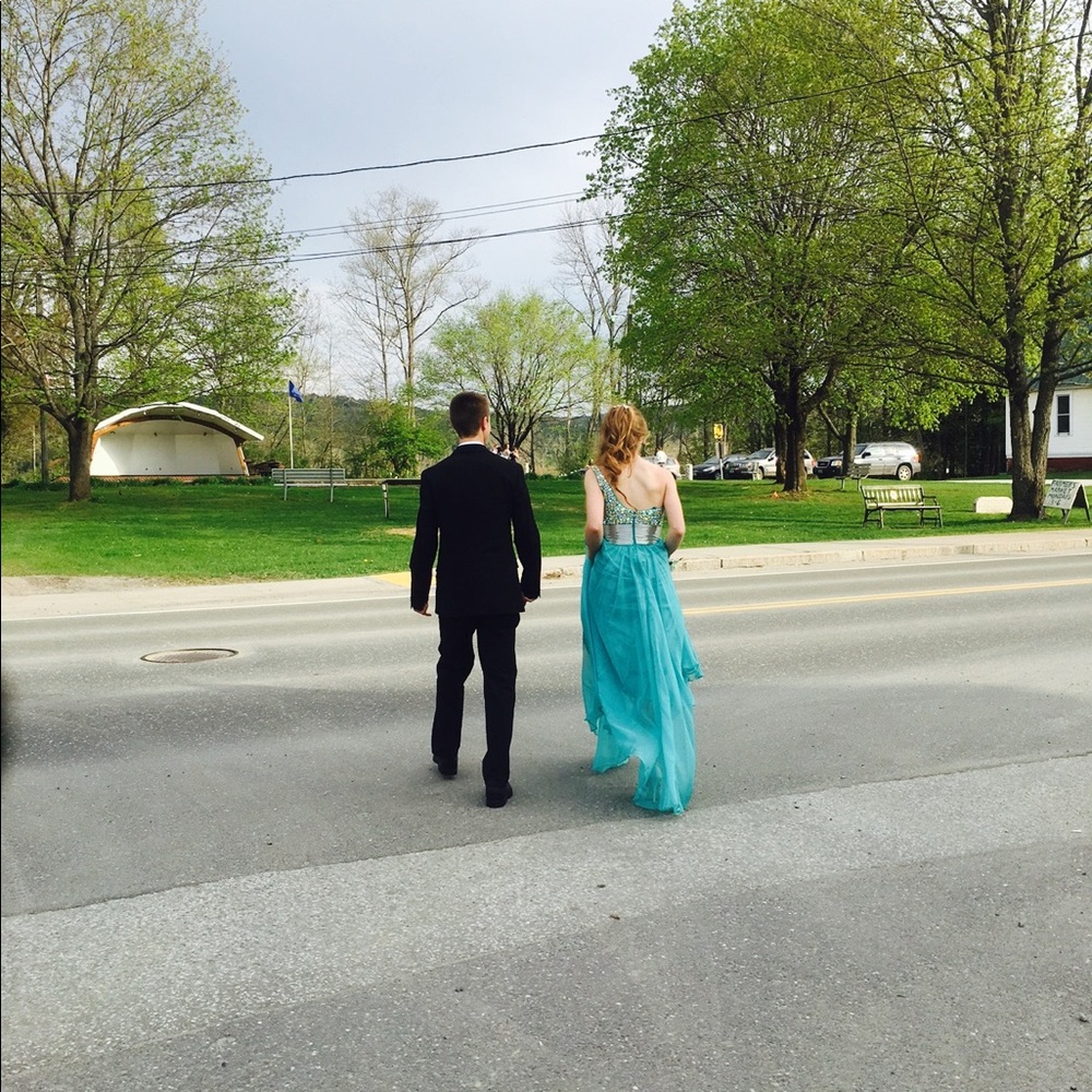 Blue Prom Dress - Picture 2 of 2